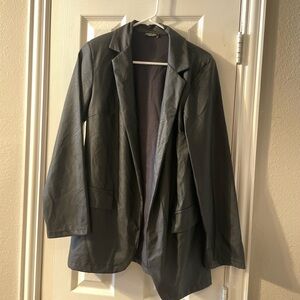 NastyGal Faux Leather Blazer